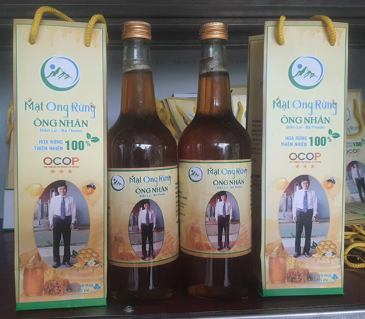 OCOP - Mật ong rừng Ông Nhân - Chai 650 ml