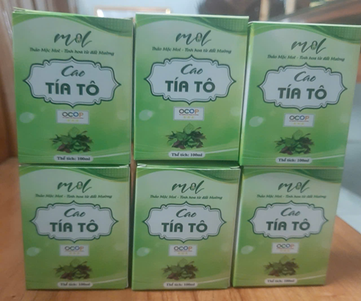 OCOP - Cao tía tô mol - Lọ 100 ml